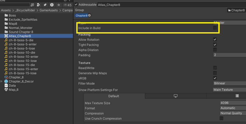 Sprite Atlas Include Example